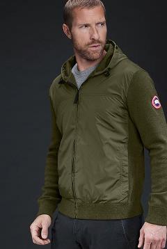 Ropa Canada Goose Hombre México - WindBridge Sudadera Con Capucha Verdes XP7981054